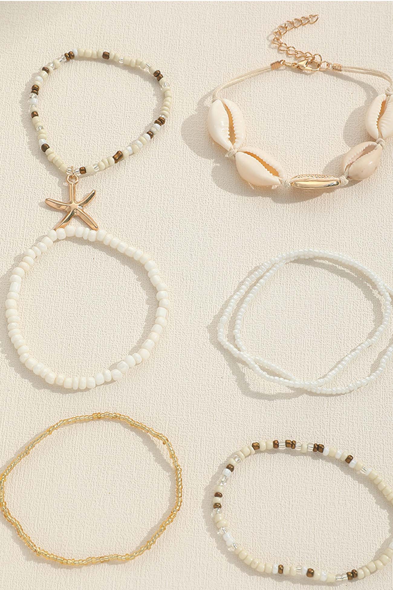 Handmade Bead Shell Bracelet