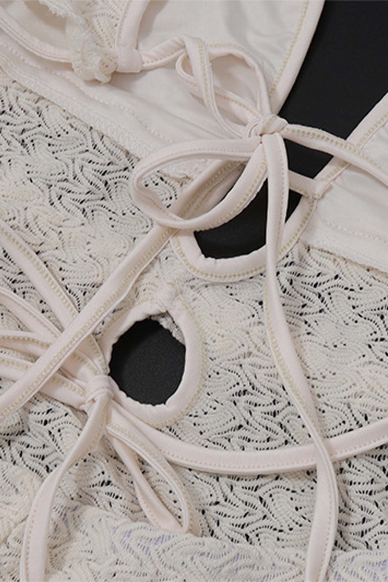 Low Cut Backless Hollow Out Dress