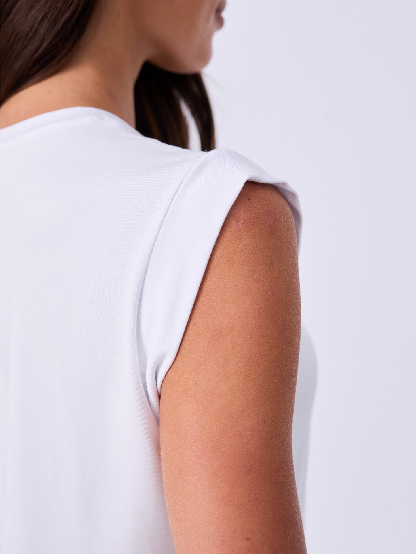 Modal Cap Sleeve Tee - White