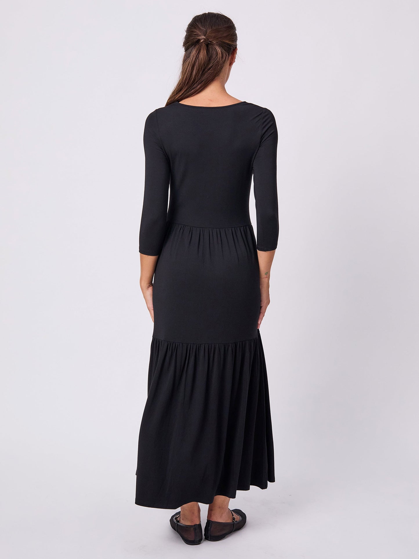 Wander Tiered Dress - Black