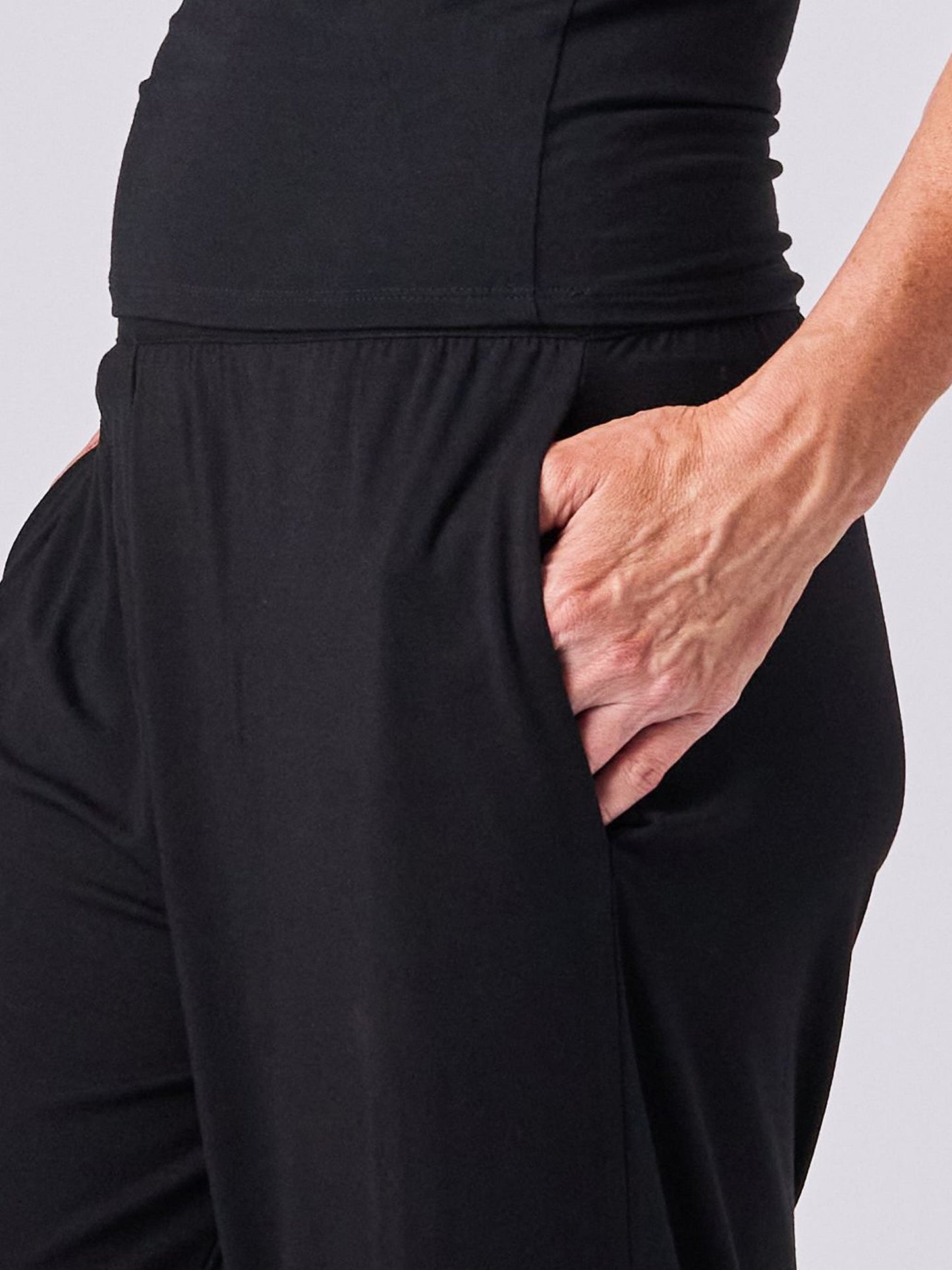 Wide Leg Culottes - Black