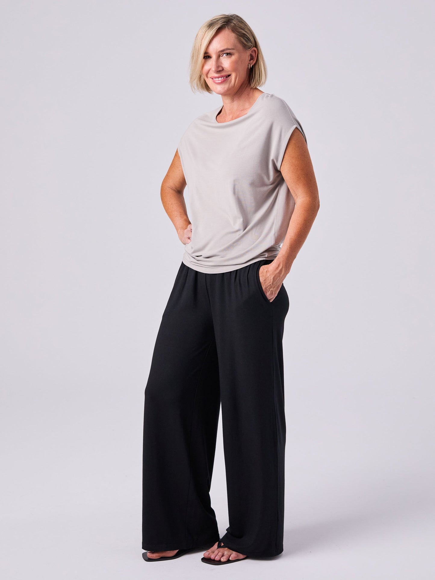 Modal Luxe Layer Tee - Paloma