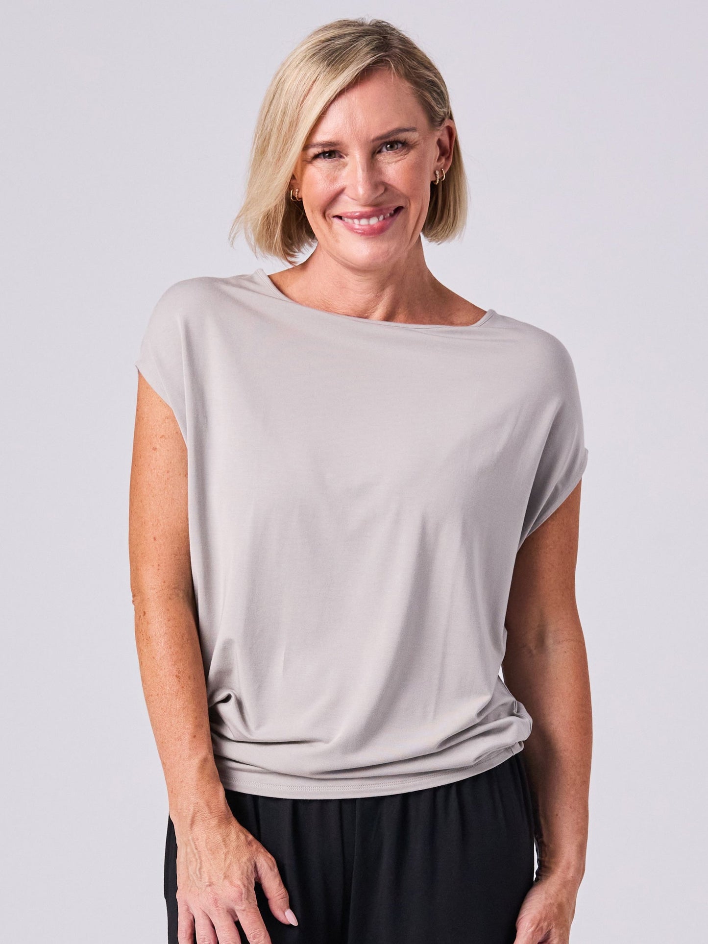 Modal Luxe Layer Tee - Paloma