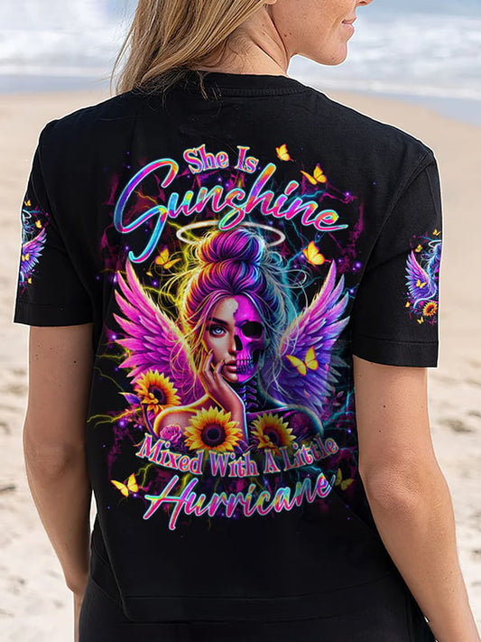 Women's Dark Style Skull Dark Style Printed Short Sleeve T-shirt