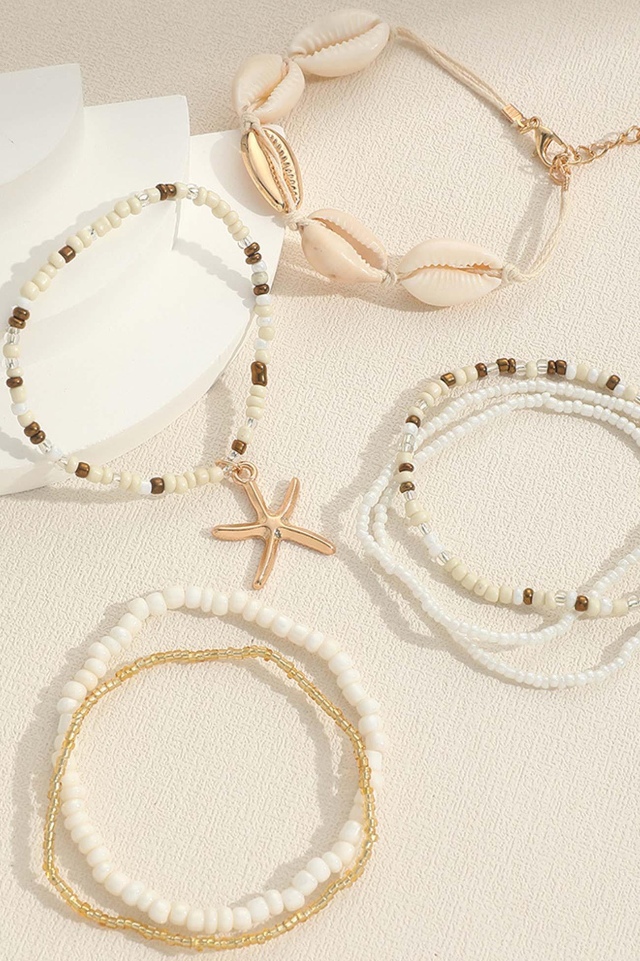 Handmade Bead Shell Bracelet