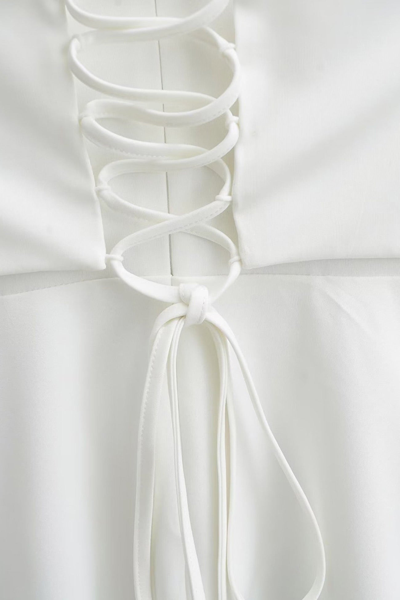 Lace Patchwork Strappy Corset Dress