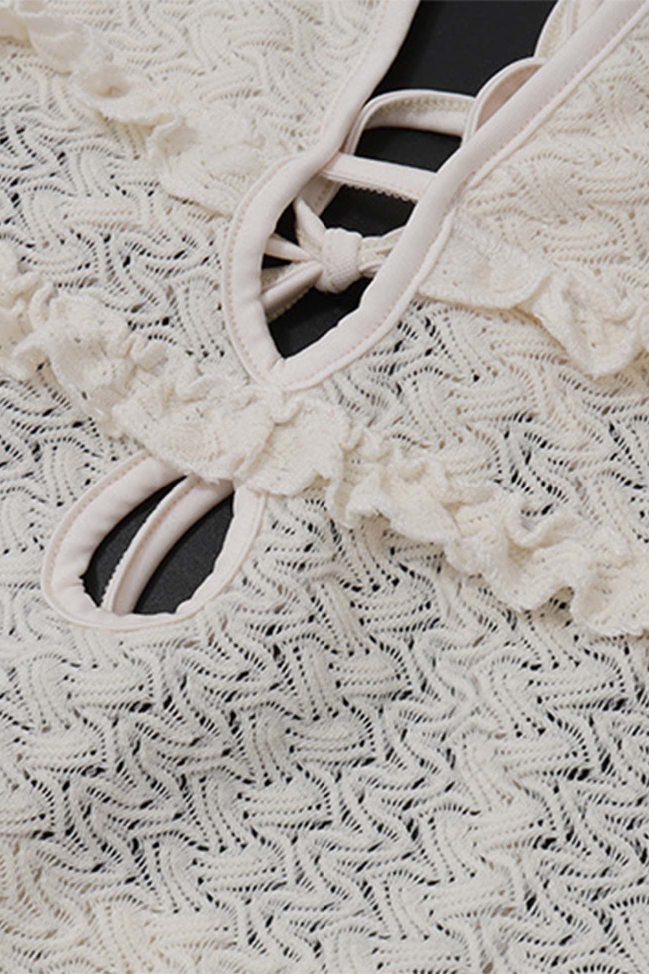 Low Cut Backless Hollow Out Dress