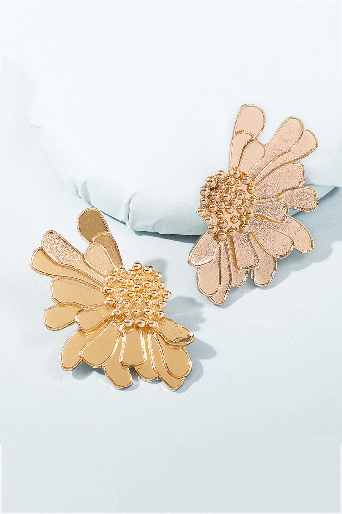 Retro Alloy Flower Stud Earrings