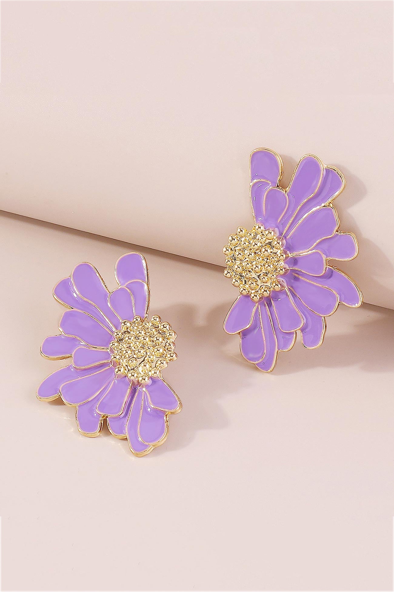 Retro Alloy Flower Stud Earrings
