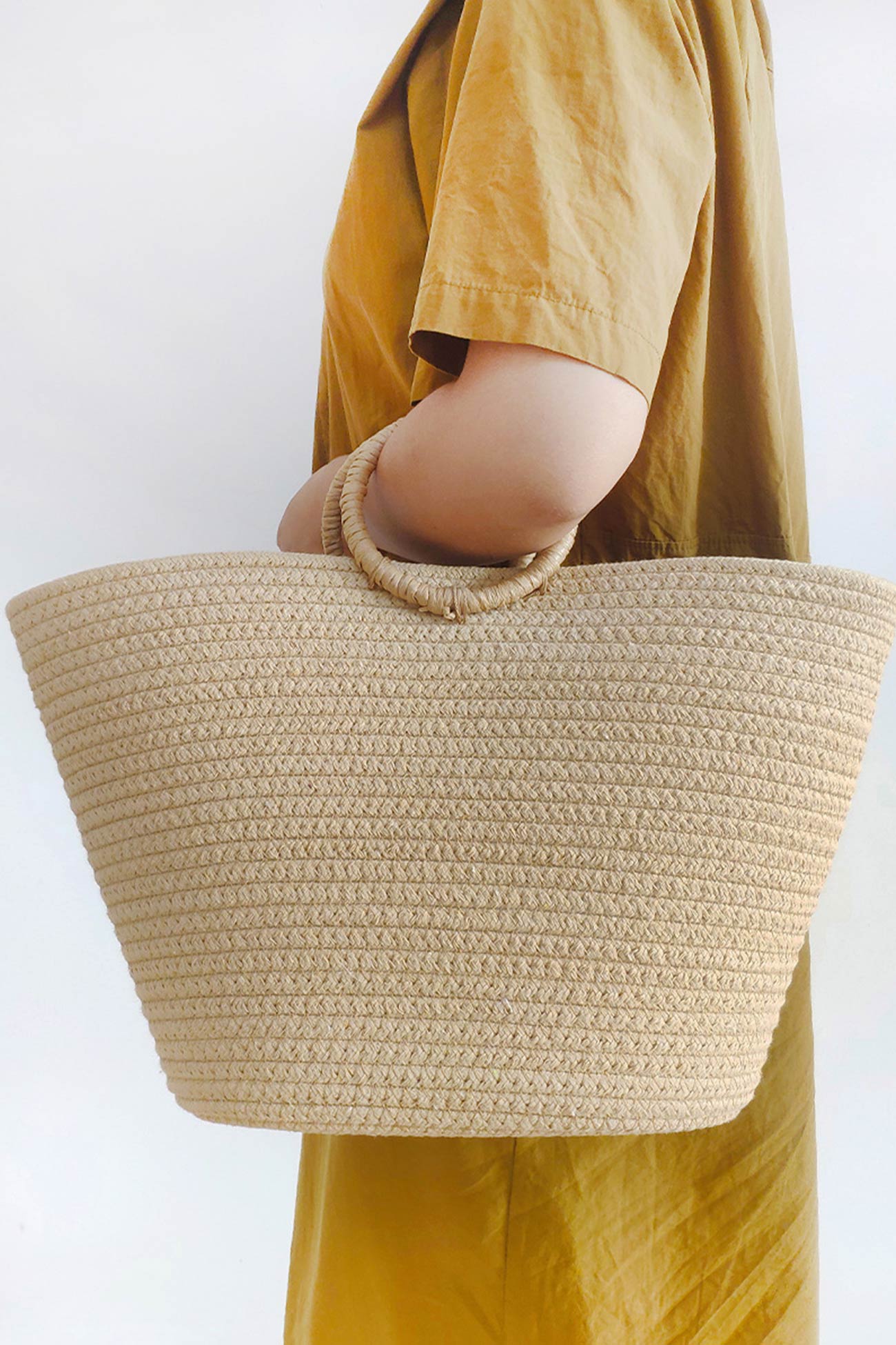 Ring Straps Cotton Rope Hand Bag