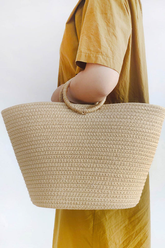 Ring Straps Cotton Rope Hand Bag