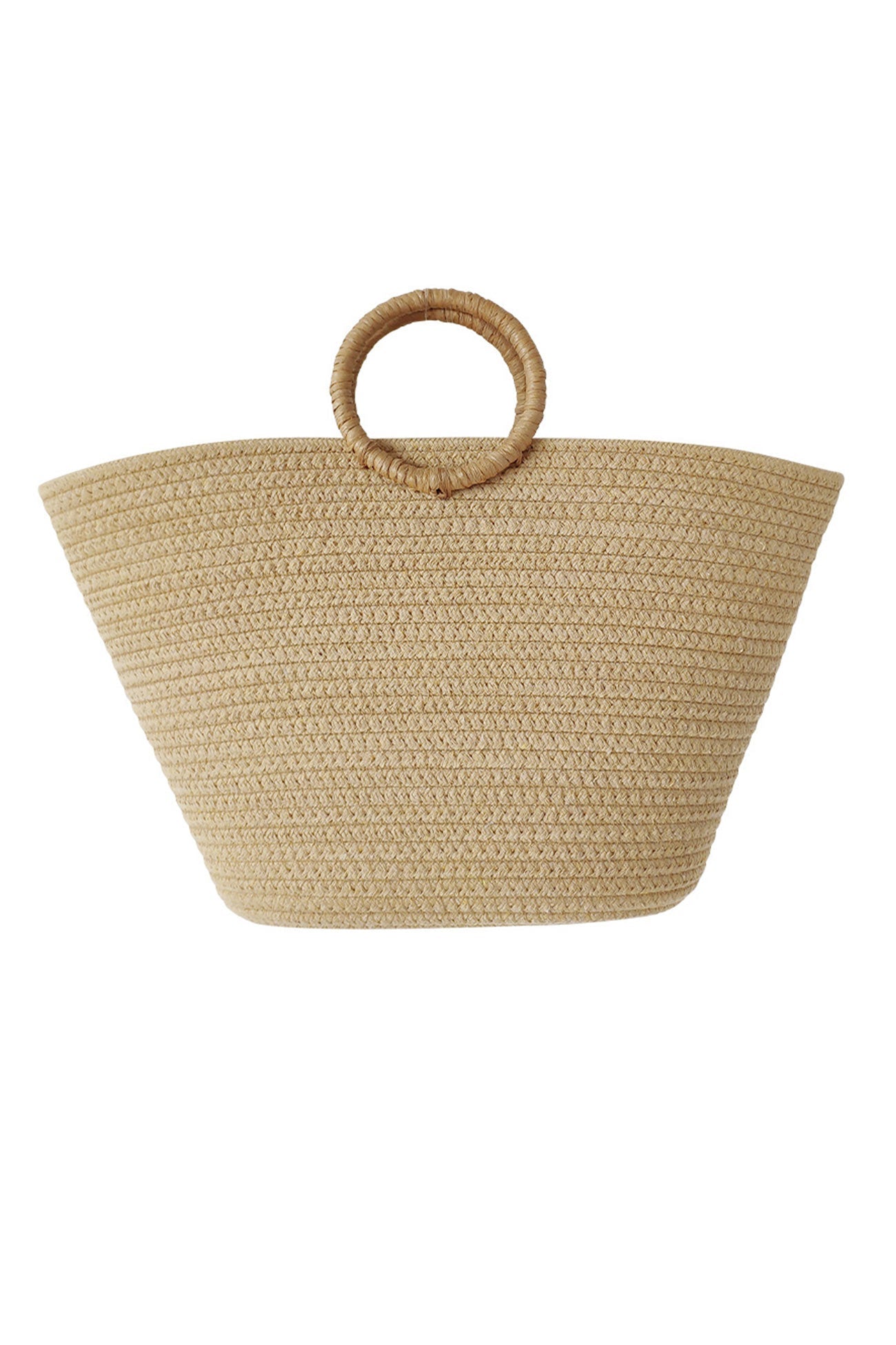 Ring Straps Cotton Rope Hand Bag