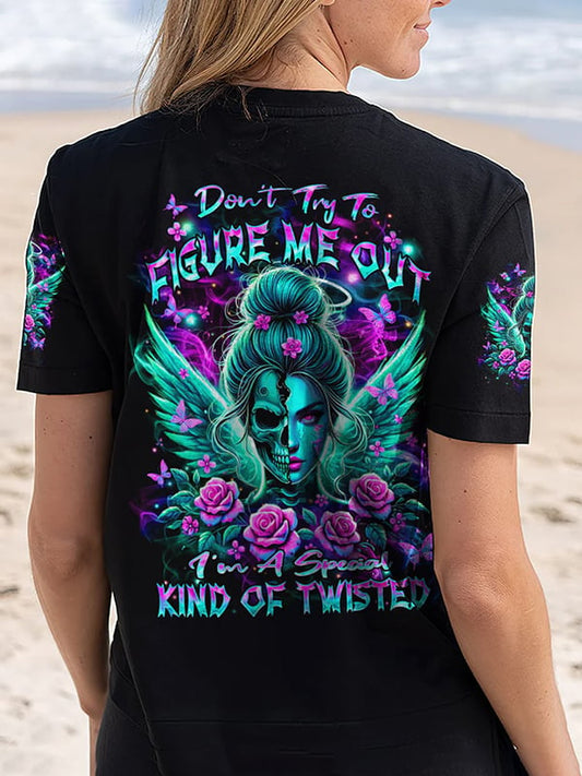 Women's Dark Style Skull Dark Style Printed Short Sleeve T-shirt