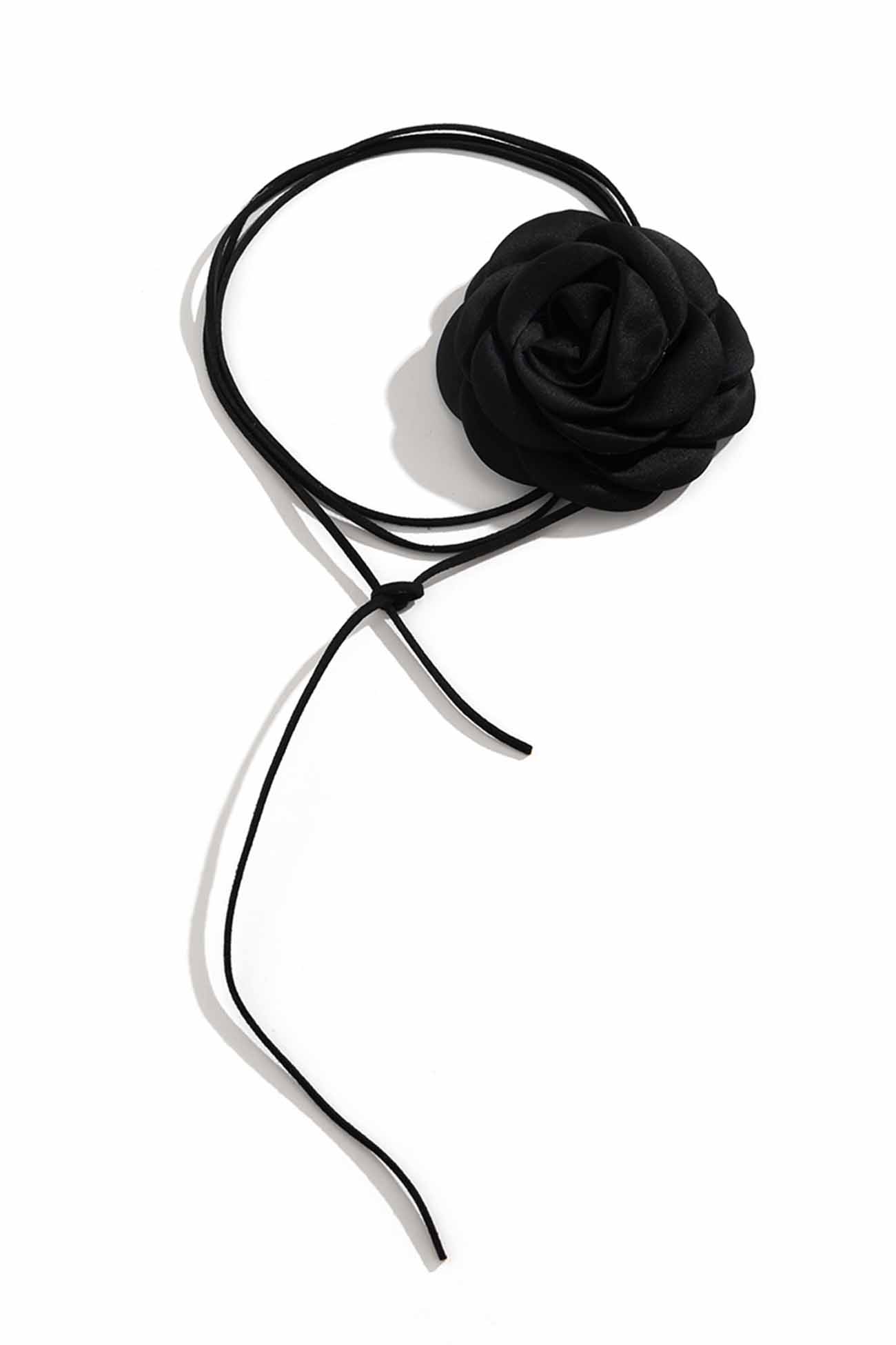 Satin Flower Choker Necklace